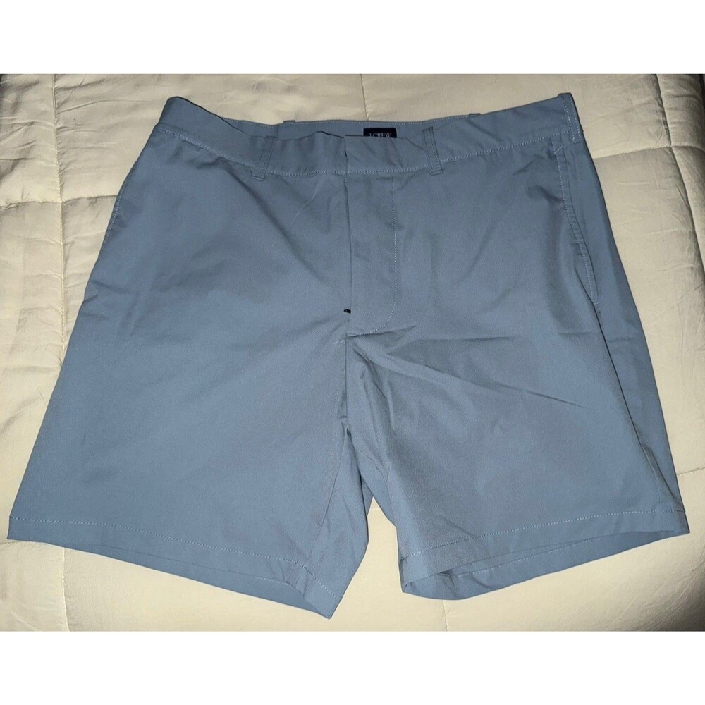 J.Crew Mens 7 Inch Inseam Stretch Chino Shorts Light Blue Size 33